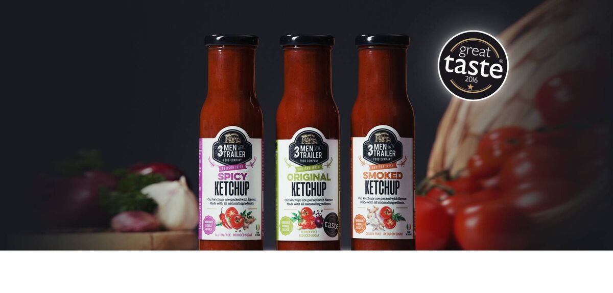 The ketchups produced by Co Tipperary company Three Men in a Trailer include a great taste award in their accolades. File Picture. The ketchups produced by Co Tipperary company Three Men in a Trailer include a great taste award in their accolades. File Picture.