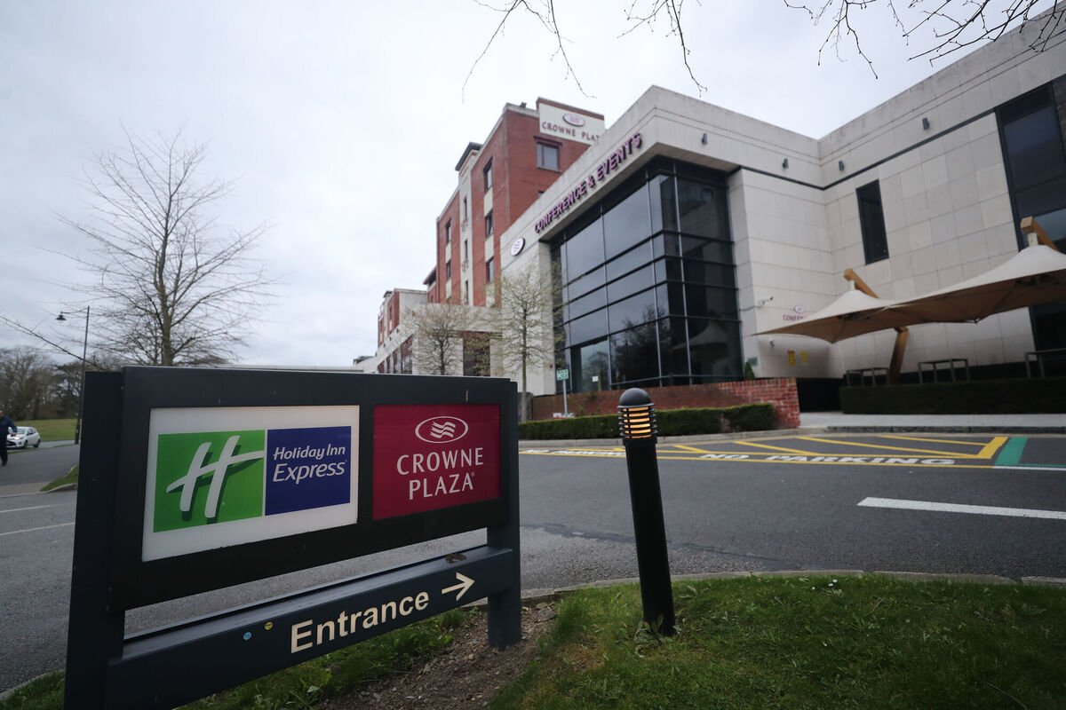 The Crowne Plaza Hotel in Santry is one of two hotels being used at present. Picture: Niall Carson/PA