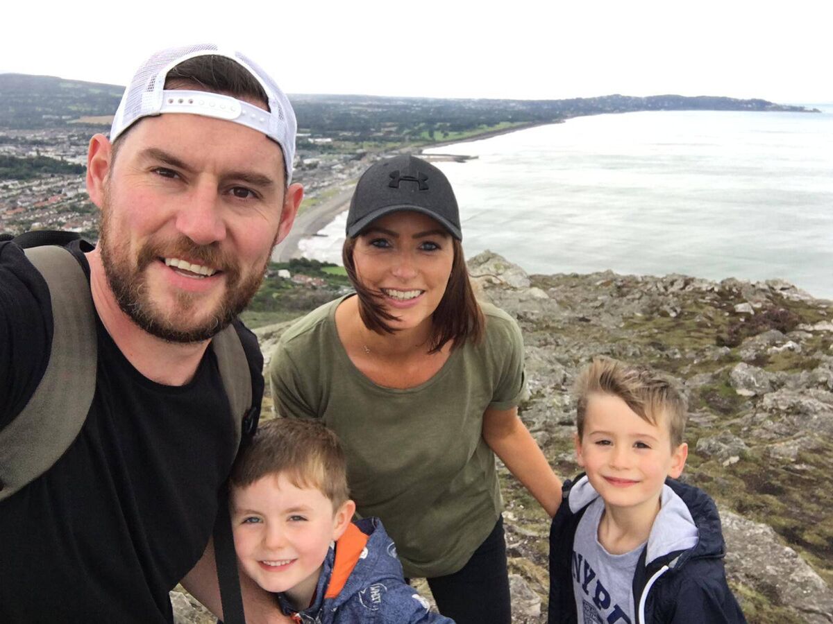 Madeleine McCoole with her family.