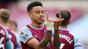 <p>Jesse Lingard scored twice as West Ham held on to beat Leicester (John Walton/PA)</p>