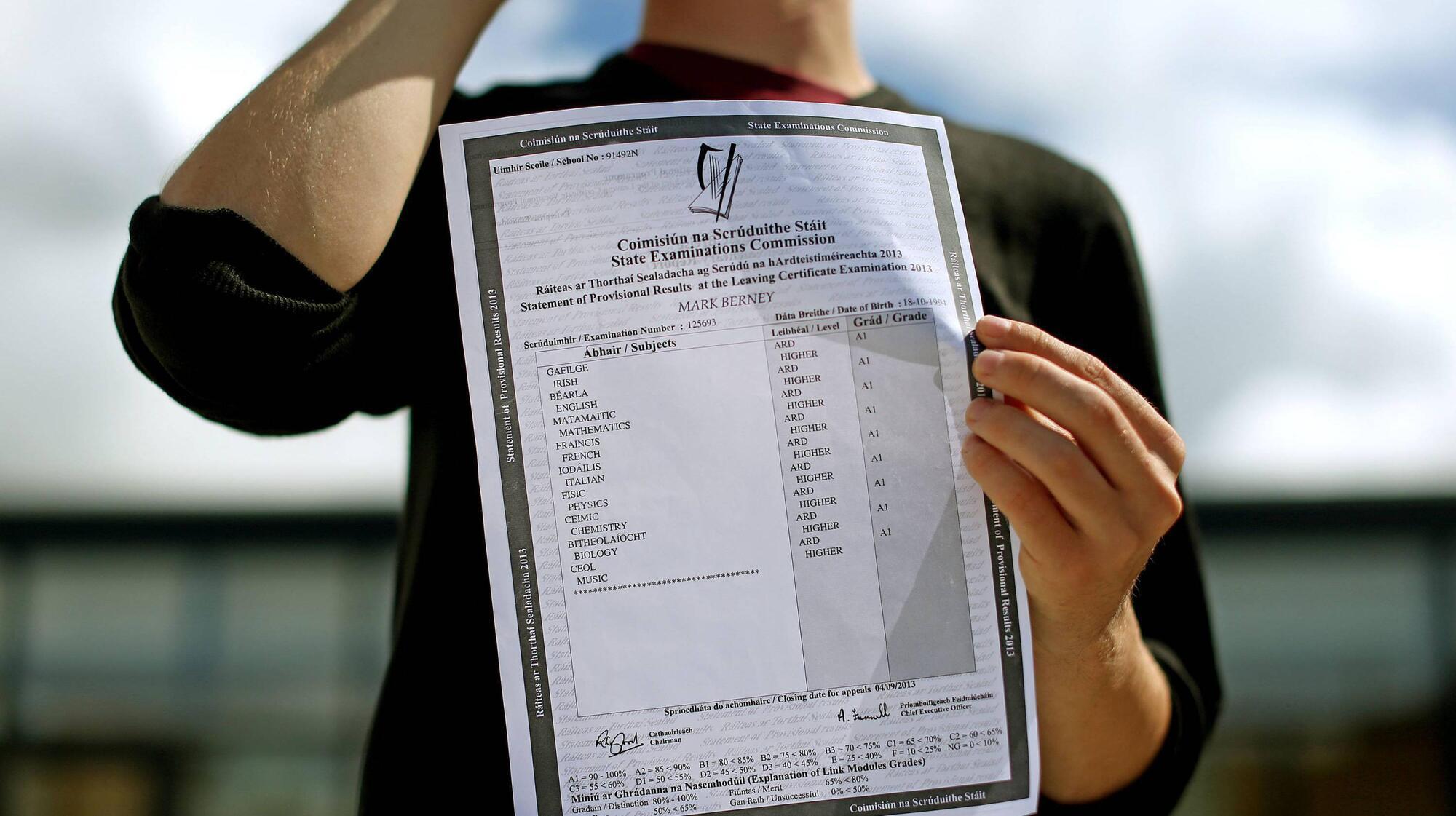 Majority of Leaving Cert students opt for mix of exams and accredited grades