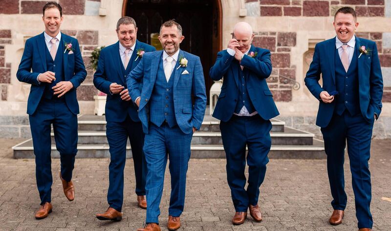 Shane Harrington with Alan Harrington, Michael Walsh, Tom McGrath and Kenneth Harrington