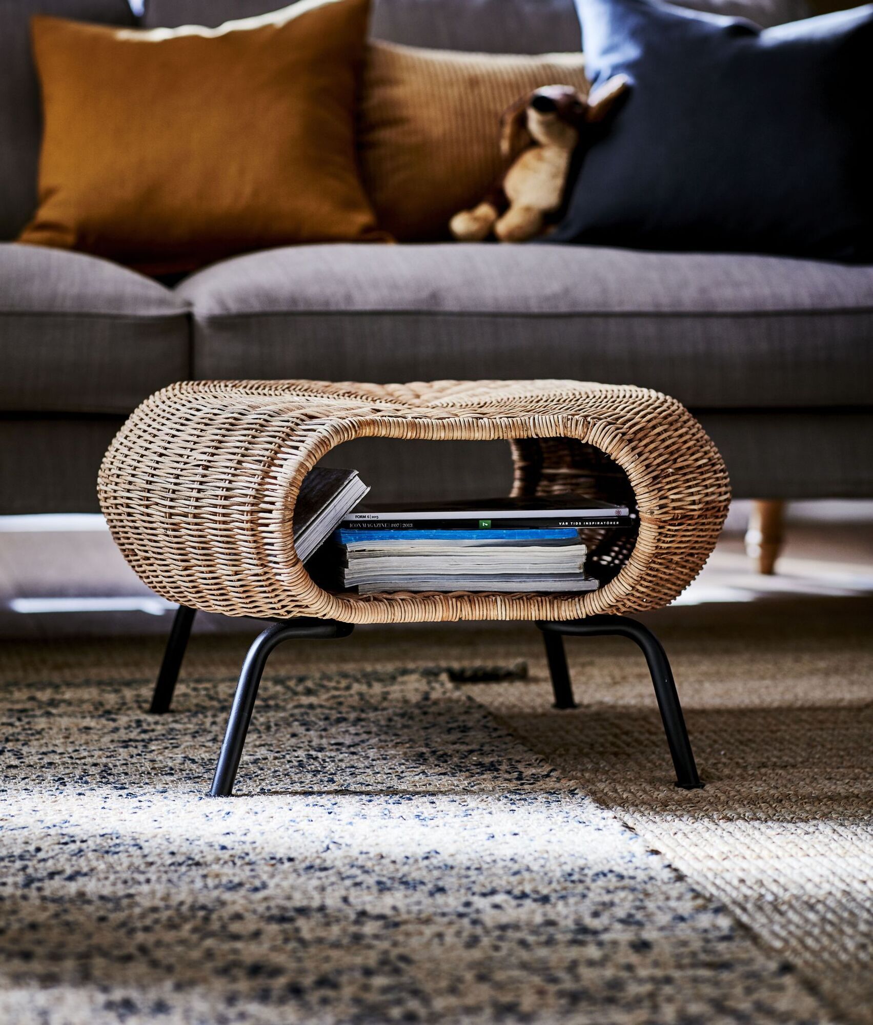 The Gamlehult footstool/coffee table can ingest a few magazines, new for spring/summer at Ikea, €70, ikea.ie