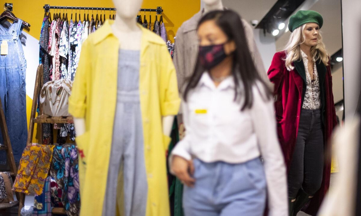 Shoppers surged back to stores such as this one on Oxford St, London, as England enjoyed further easing of lockdown restrictions. Picture: Victoria Jones/PA