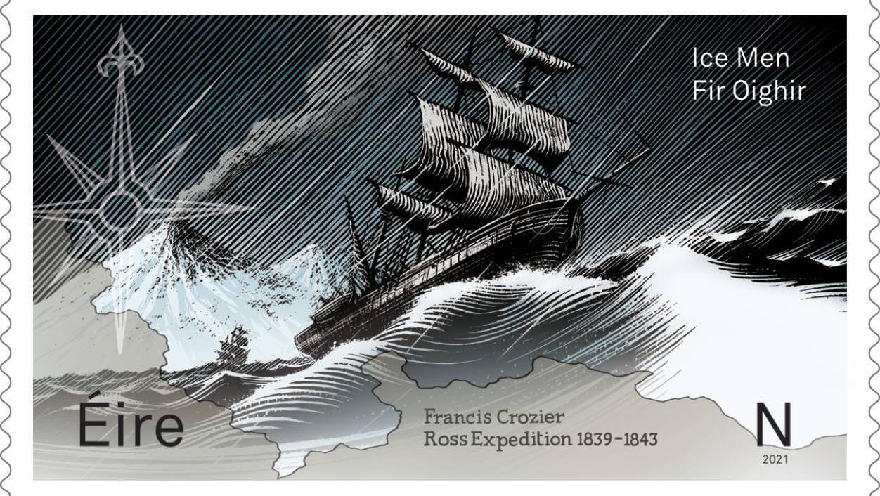 An Post has issued four stamps celebrating eight Irish men who played a significant role in the epic Antarctic expeditions of the 1800s and early 1900s.