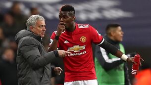 <p>Paul Pogba (right) has criticised Jose Mourinho’s man-management style (John Walton/PA)</p>