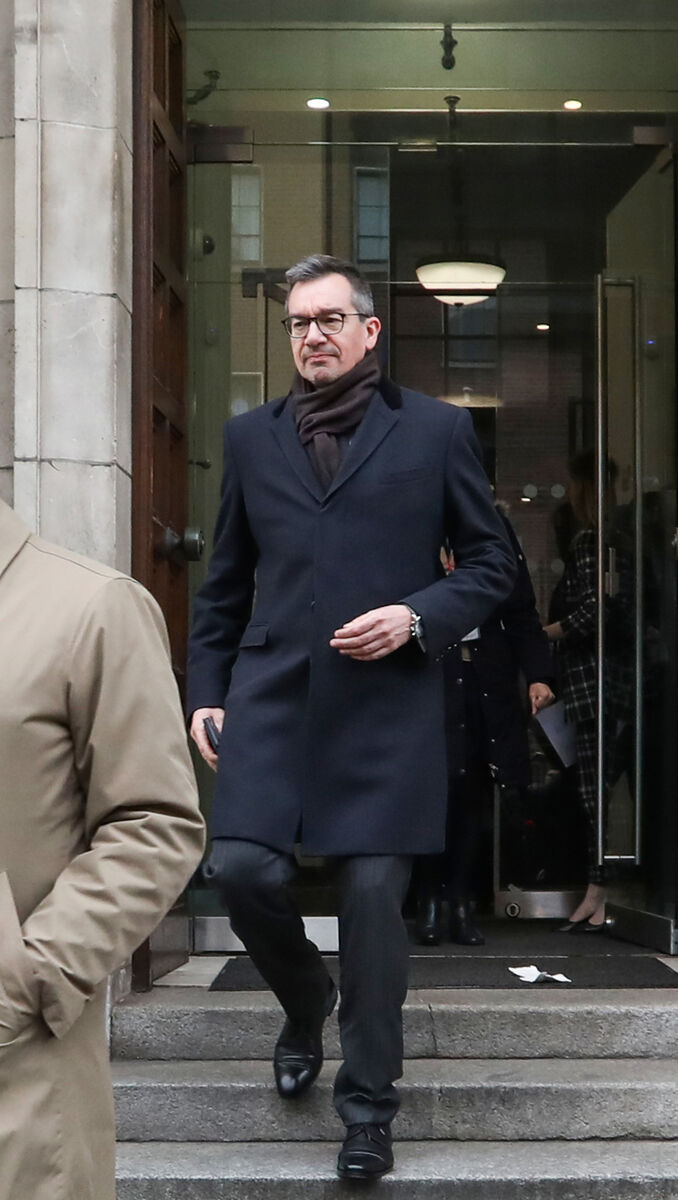 KBC CEO Peter Roebben leaving the Department of Finance after a meeting with the Minister of Finance. Picture: RollingNews.ie