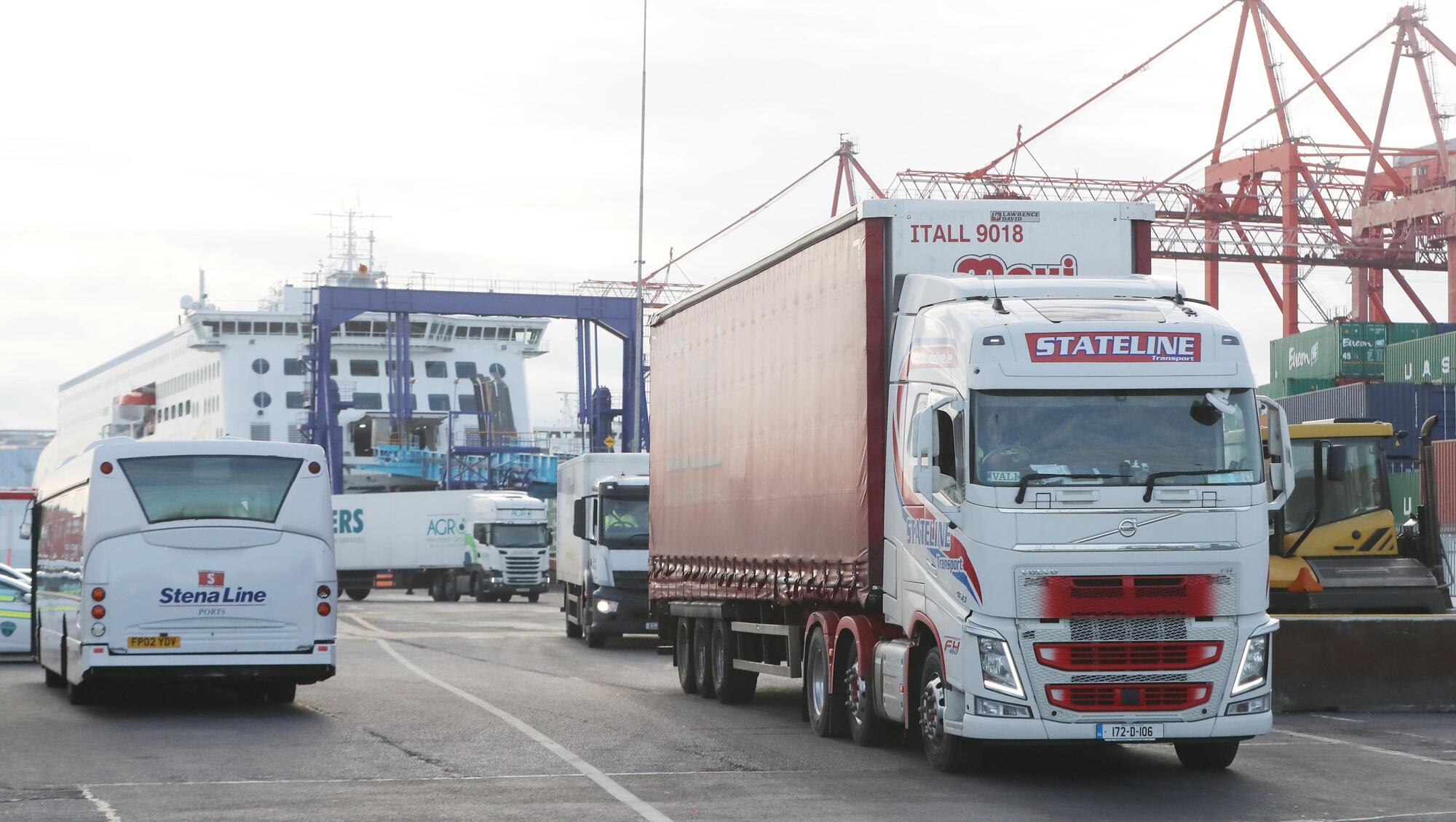 Trade falls between UK and Ireland in first quarter of 2021 but long-term Brexit impact 'too early yet to say'