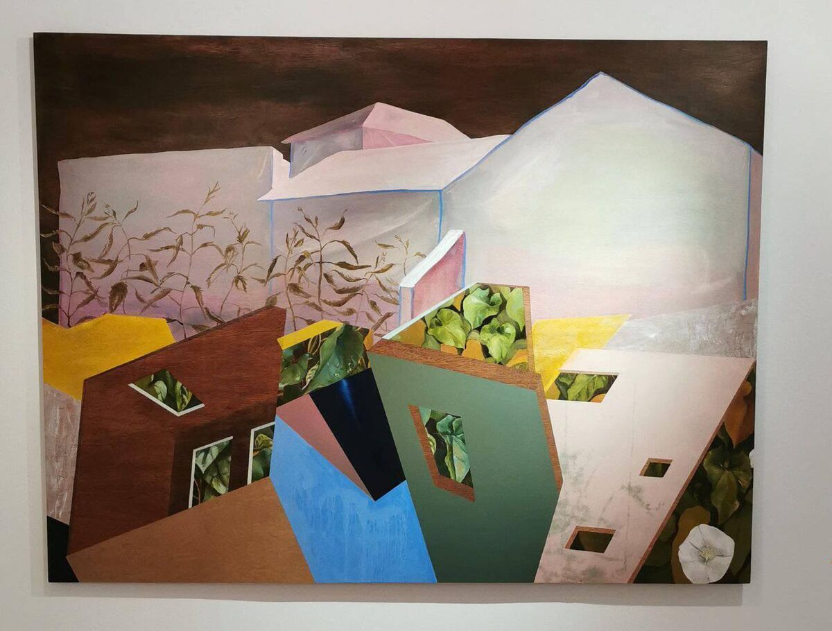 Artwork by Deirdre Frost —solo exhibition, Biophilia, in the Lavit earlier this year. Picture from @lavitgallery