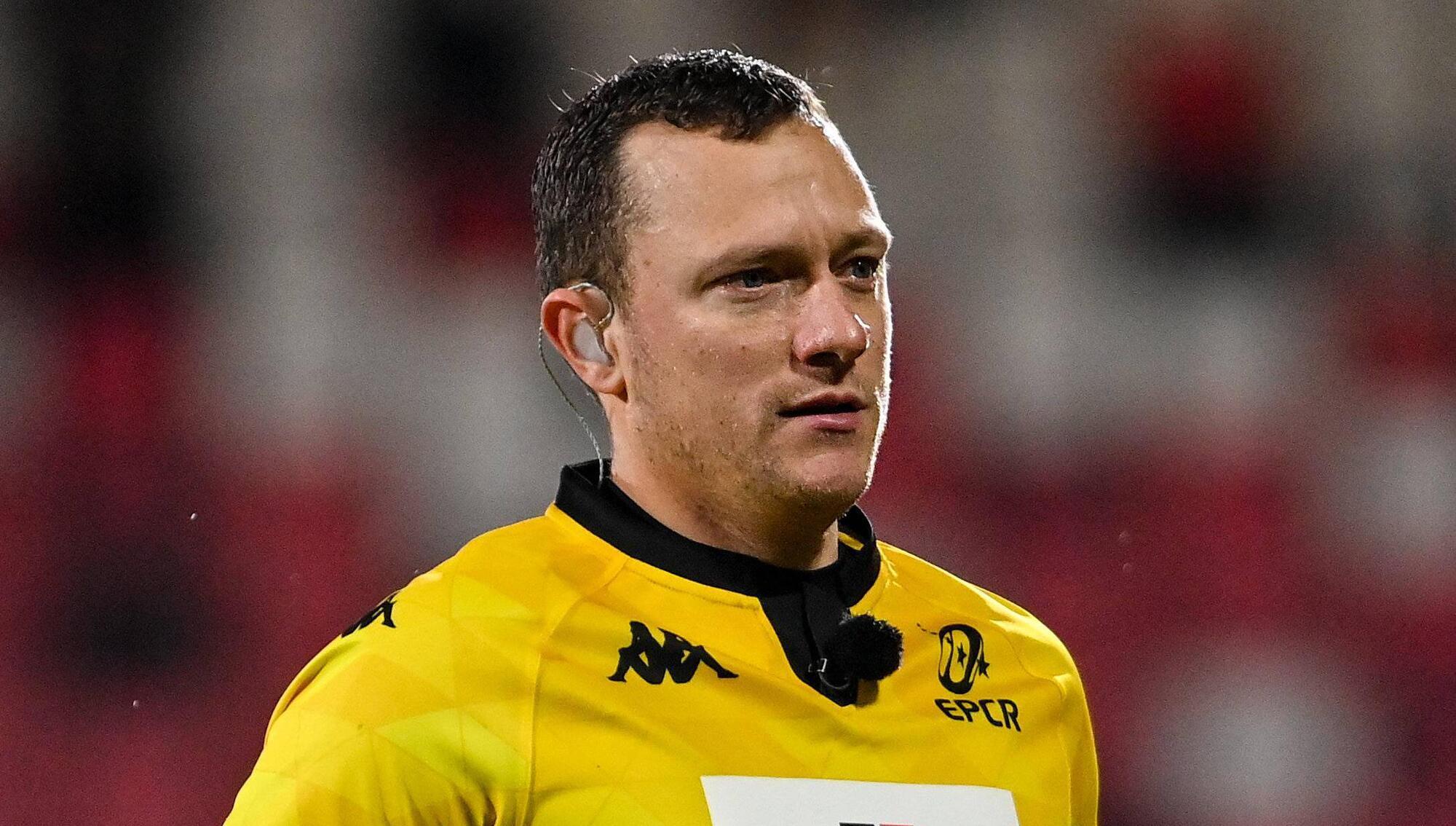 Matthew Carley will referee Leinster's Champions Cup semi-final with La Rochelle