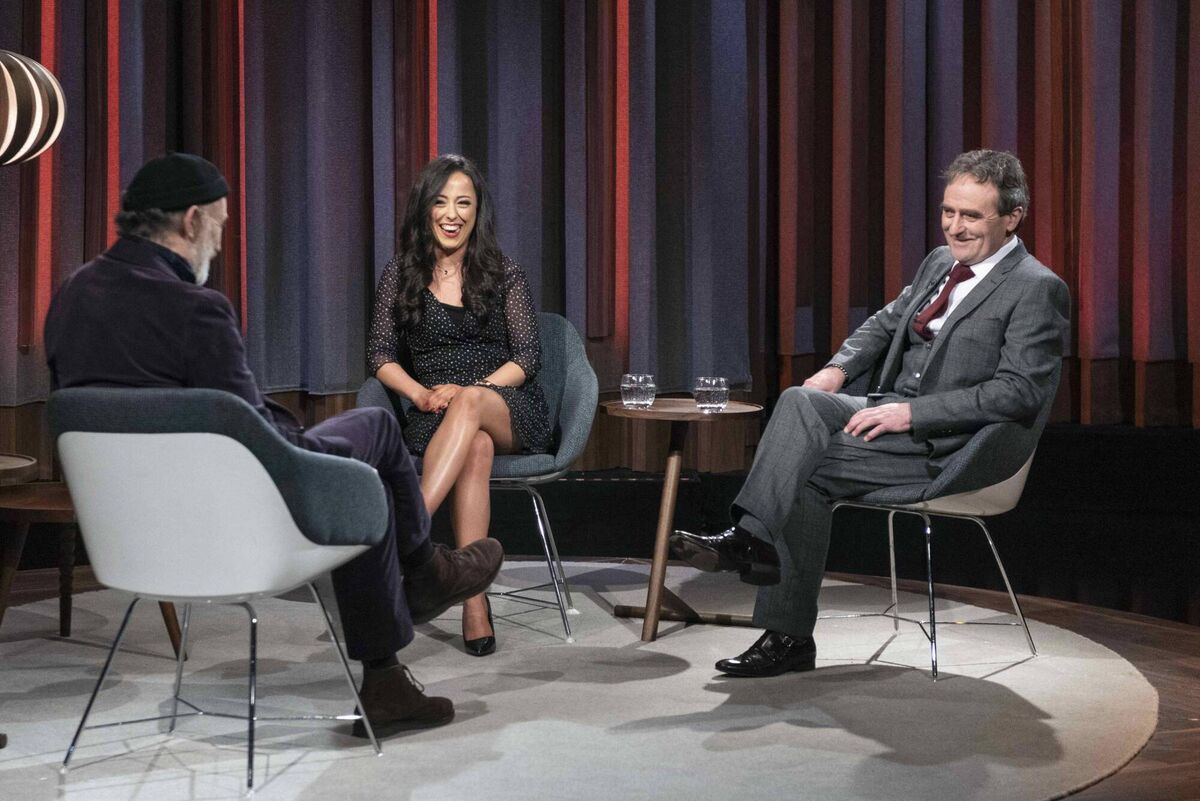 Bríd and Dave McGowan on the Tommy Tiernan Show. She has launched  her debut EP recently and played on the show.