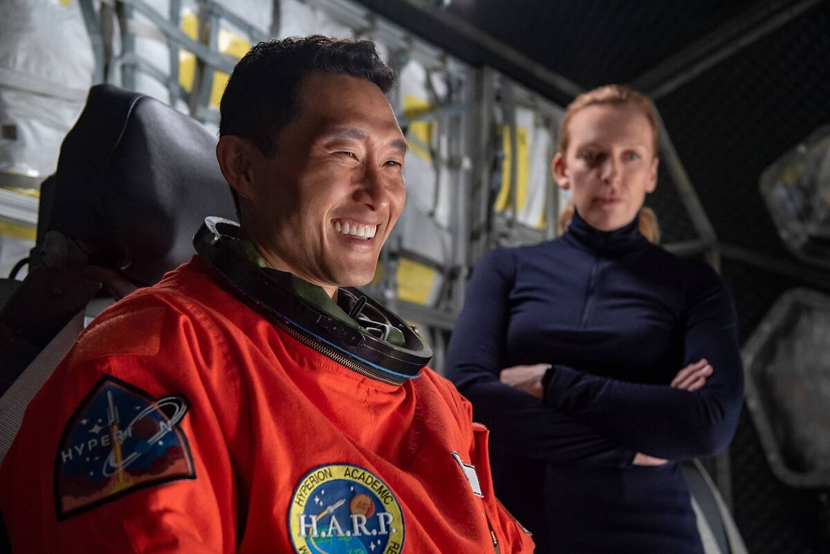 Stowaway: Daniel Dae Kim as David Kim adn Toni Collette as Marina Barnett. Picture: Jurgen Olczyk Stowaway: Daniel Dae Kim as David Kim adn Toni Collette as Marina Barnett. Picture: Jurgen Olczyk