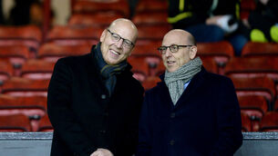 Manchester United joint chairmen Joel Glazer (right) and Avram Glazer (Martin Rickett/PA)