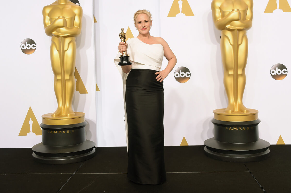 Actress Patricia Arquette after winning Best Actress in a Supporting Role for 'Boyhood' in 2015 Actress Patricia Arquette after winning Best Actress in a Supporting Role for 'Boyhood' in 2015