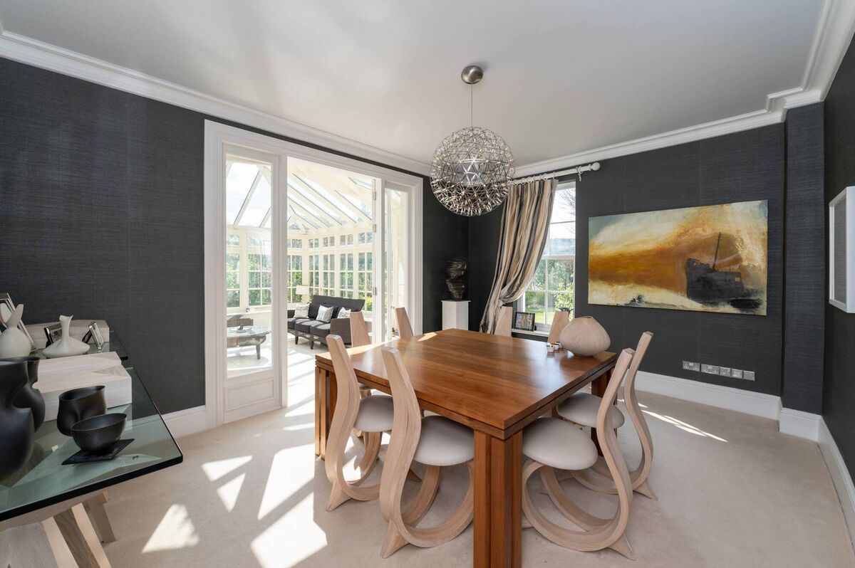 Dining room furniture by  Joseph Walsh - definitely not included in the sale