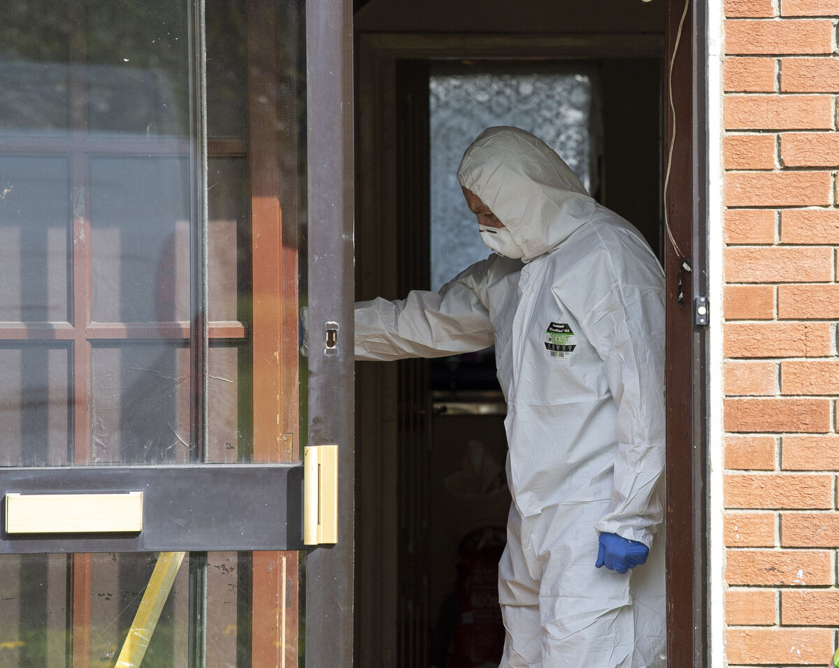 A search and a ballistic examination of the area continued during Friday. A search and a ballistic examination of the area continued during Friday.