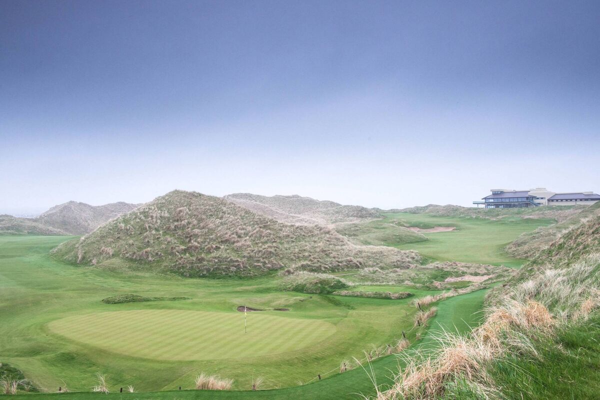 The 17th green at Ballybunion Golf Club.