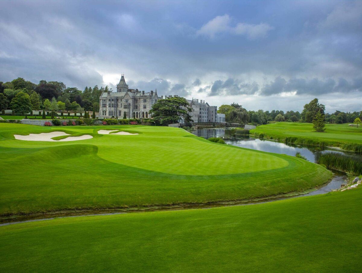 The breathtaking 18th hole at Adare Manor Golf resort, which opens in the spring