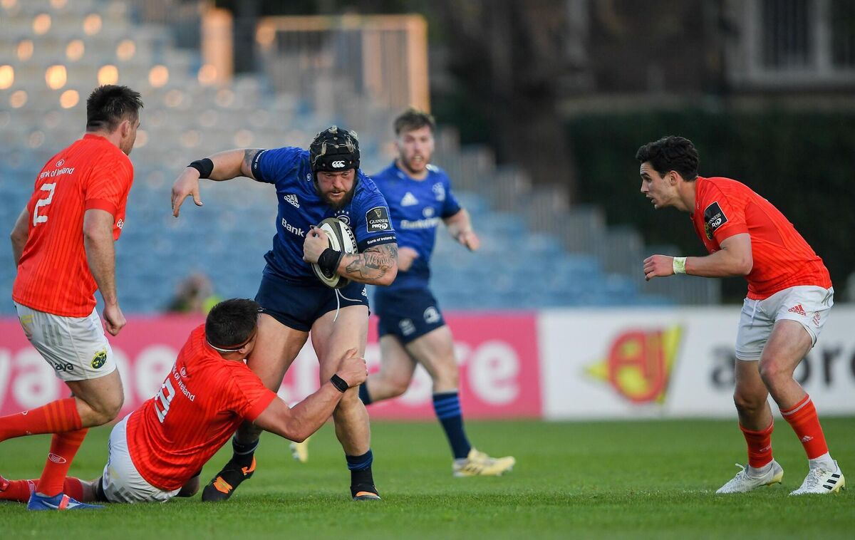 Andrew Porter of Leinster is tackled by CJ Stander of Munster. Picture: Piaras Ó Mídheach/Sportsfile Andrew Porter of Leinster is tackled by CJ Stander of Munster. Picture: Piaras Ó Mídheach/Sportsfile