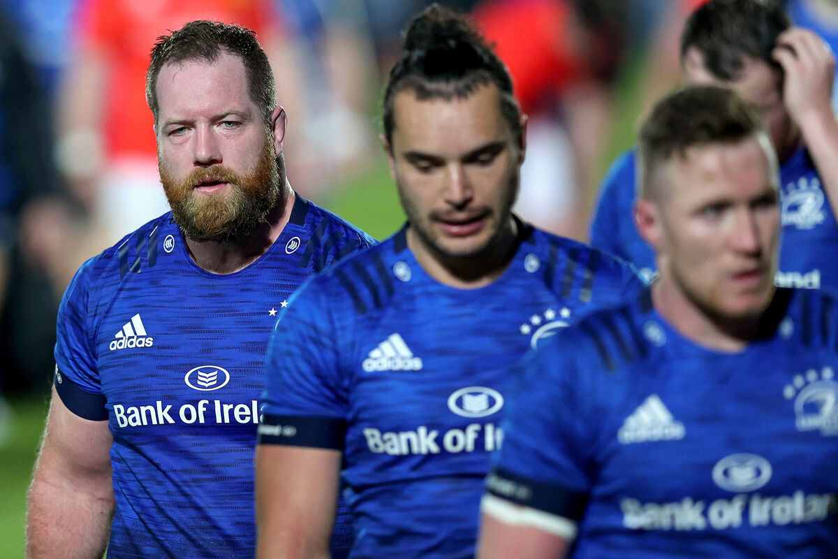 Leinster's Michael Bent dejected after the game. Picture: INPHO/Ryan Byrne Leinster's Michael Bent dejected after the game. Picture: INPHO/Ryan Byrne