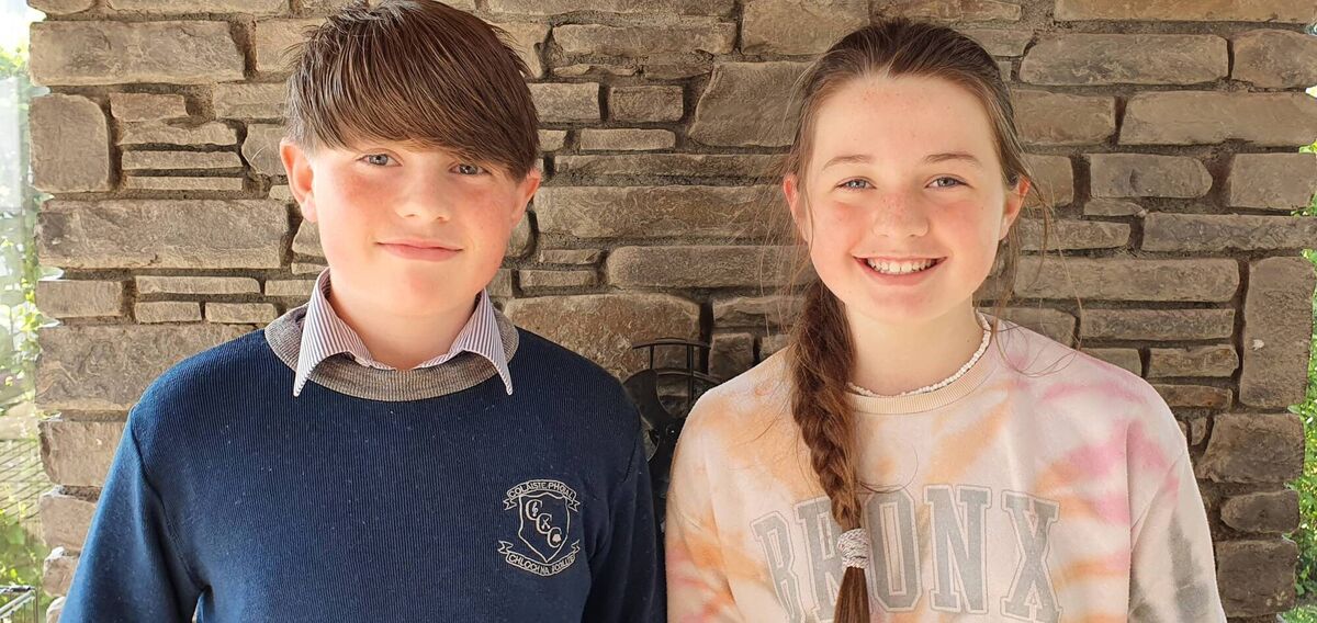 Sé and Niamh Gannon, faithful custodians of the wild heron that came to our yard every day, all winter, to be fed with fish from the freezer, thawed out overnight. It got to know and trust them. Schools were closed, so it was a welcome, outdoor, nature-study class, they said.