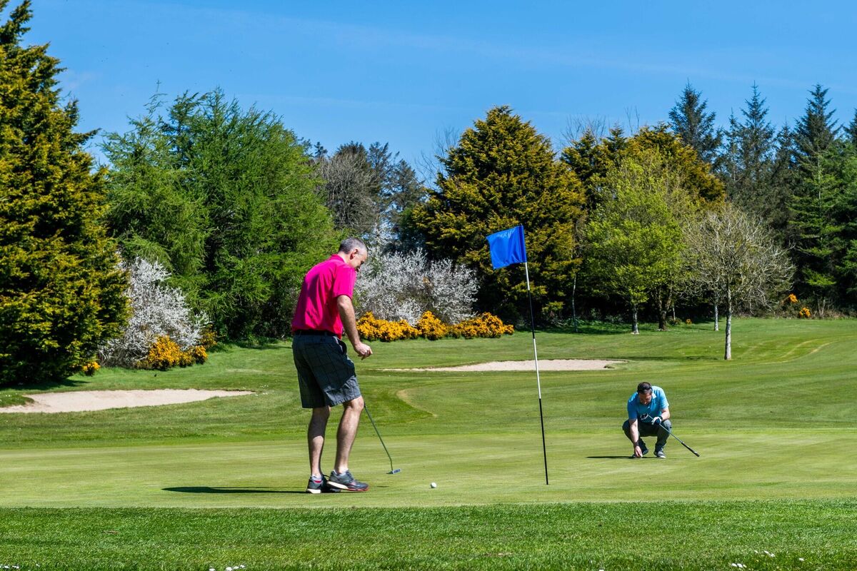 Kinsale Golf Club was one of many clubs around the country which reopened to members on Monday. Picture: Andy Gibson