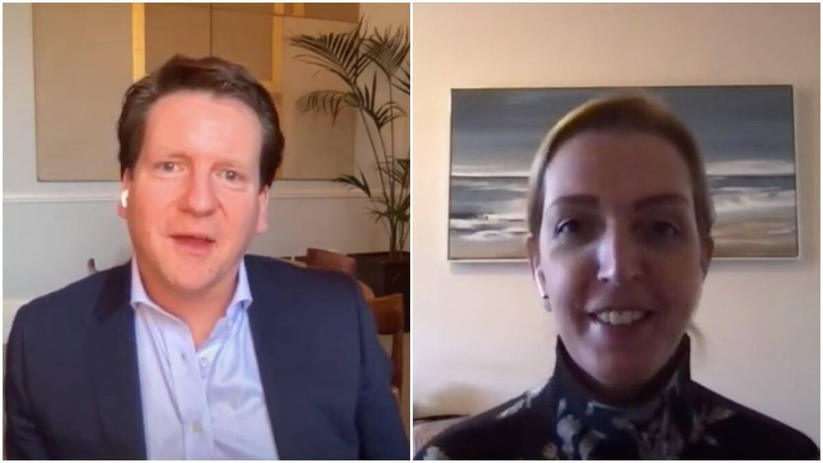 Cian O'Carroll and Vicky Phelan in conversation