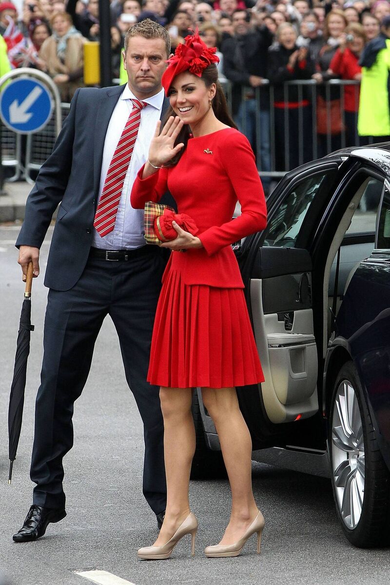 In her favourite designer, Alexander McQueen, at the 2012 diamond jubilee. Picture: Danny Martindale/WireImage In her favourite designer, Alexander McQueen, at the 2012 diamond jubilee. Picture: Danny Martindale/WireImage