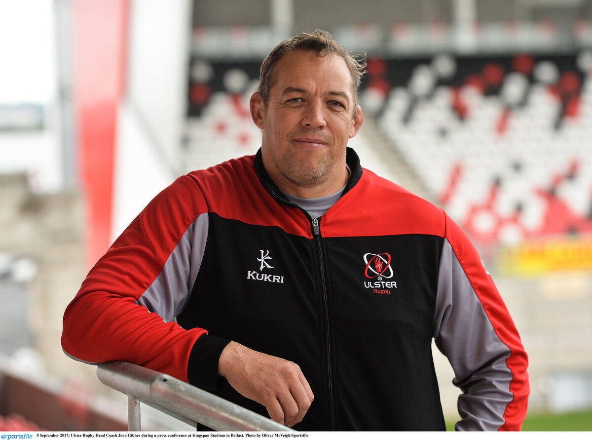 Gibbes was Ulster head coach in 2017. Picture: Oliver McVeigh Gibbes was Ulster head coach in 2017. Picture: Oliver McVeigh