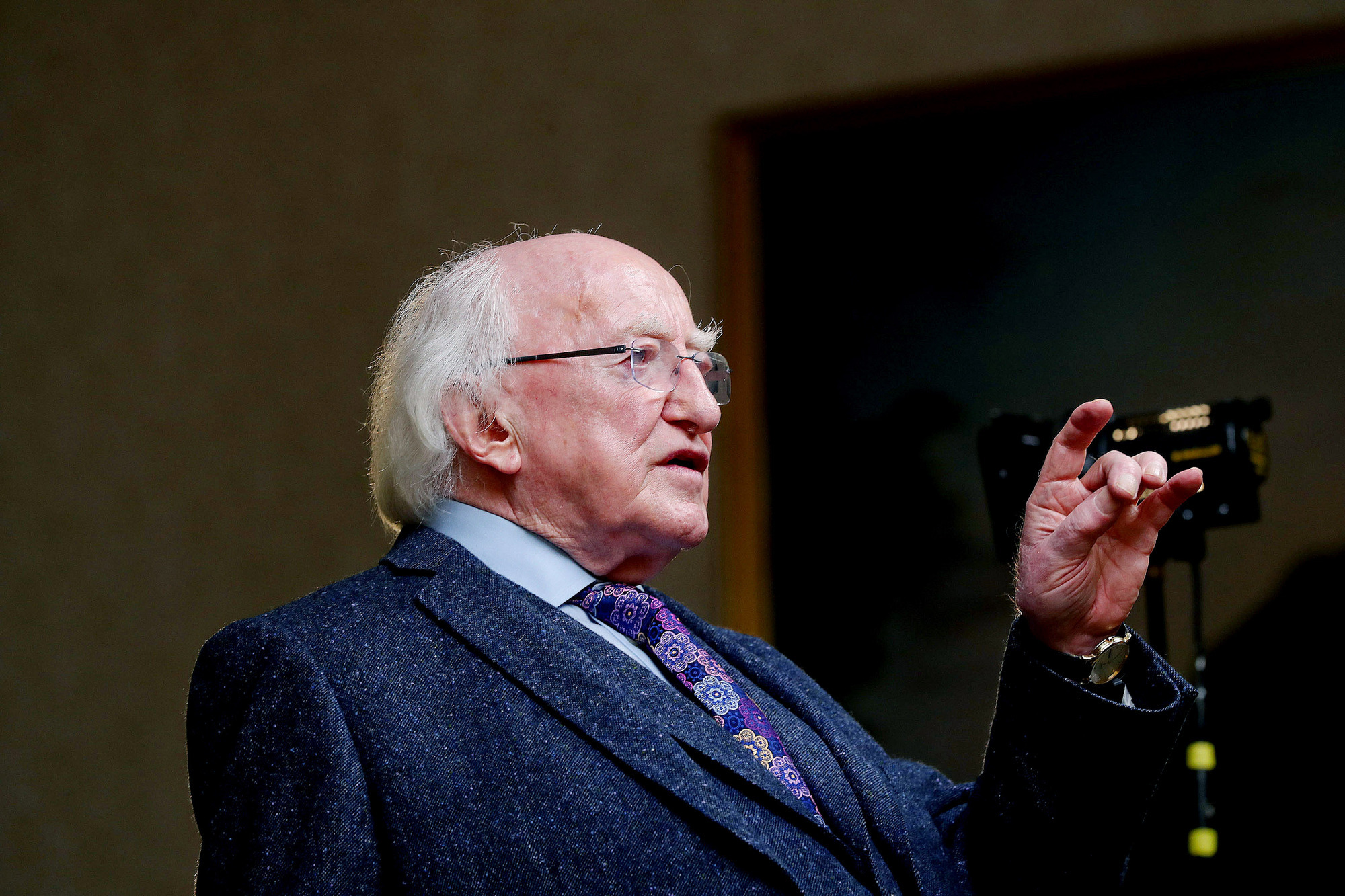 Mr Higgins was speaking in a video address to mark International Workers’ Day today. File Picture: Maxwells