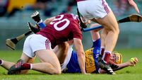 Seamus Callanan fouled by Adrian Tuohey late in the game 21/11/2020