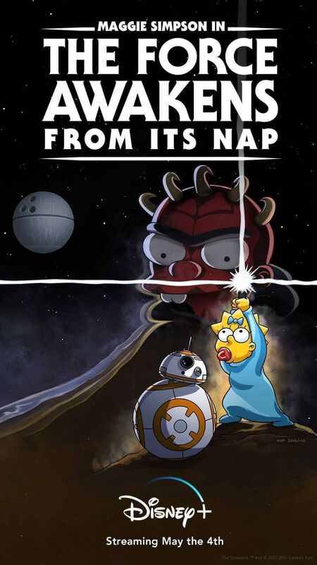 Maggie Simpson in The Force Awakens from its Nap, Disney+ 