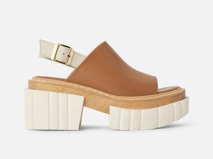 ‘Emilie’ sustainable wood sandals, Stella McCartney, €595
