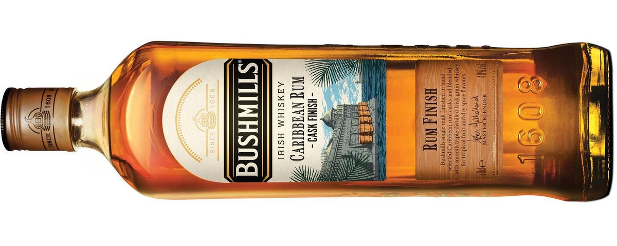 Bushmills Caribbean Rum Cask Finish, 40% ABV, 70cl — €29.99-30.99 Bushmills Caribbean Rum Cask Finish, 40% ABV, 70cl — €29.99-30.99
