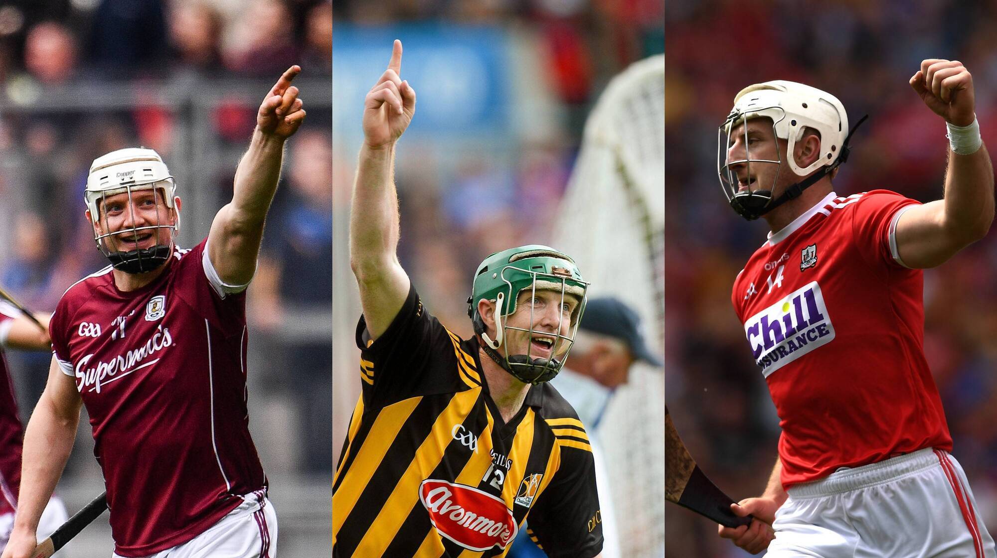 SHARP-SHOOTERS: Joe Canning, Henry Shefflin, and Patrick Horgan