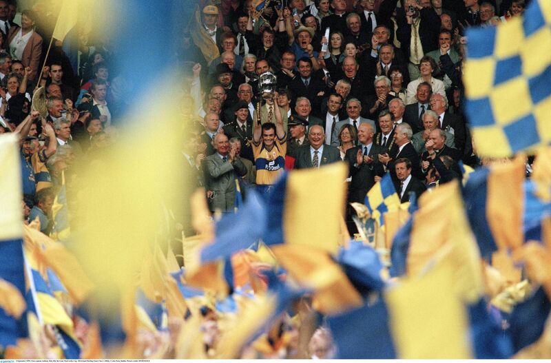 Clare captain Anthony Daly lifts the Liam MacCarthy Cup in 1995. Picture: SPORTSFILE Clare captain Anthony Daly lifts the Liam MacCarthy Cup in 1995. Picture: SPORTSFILE