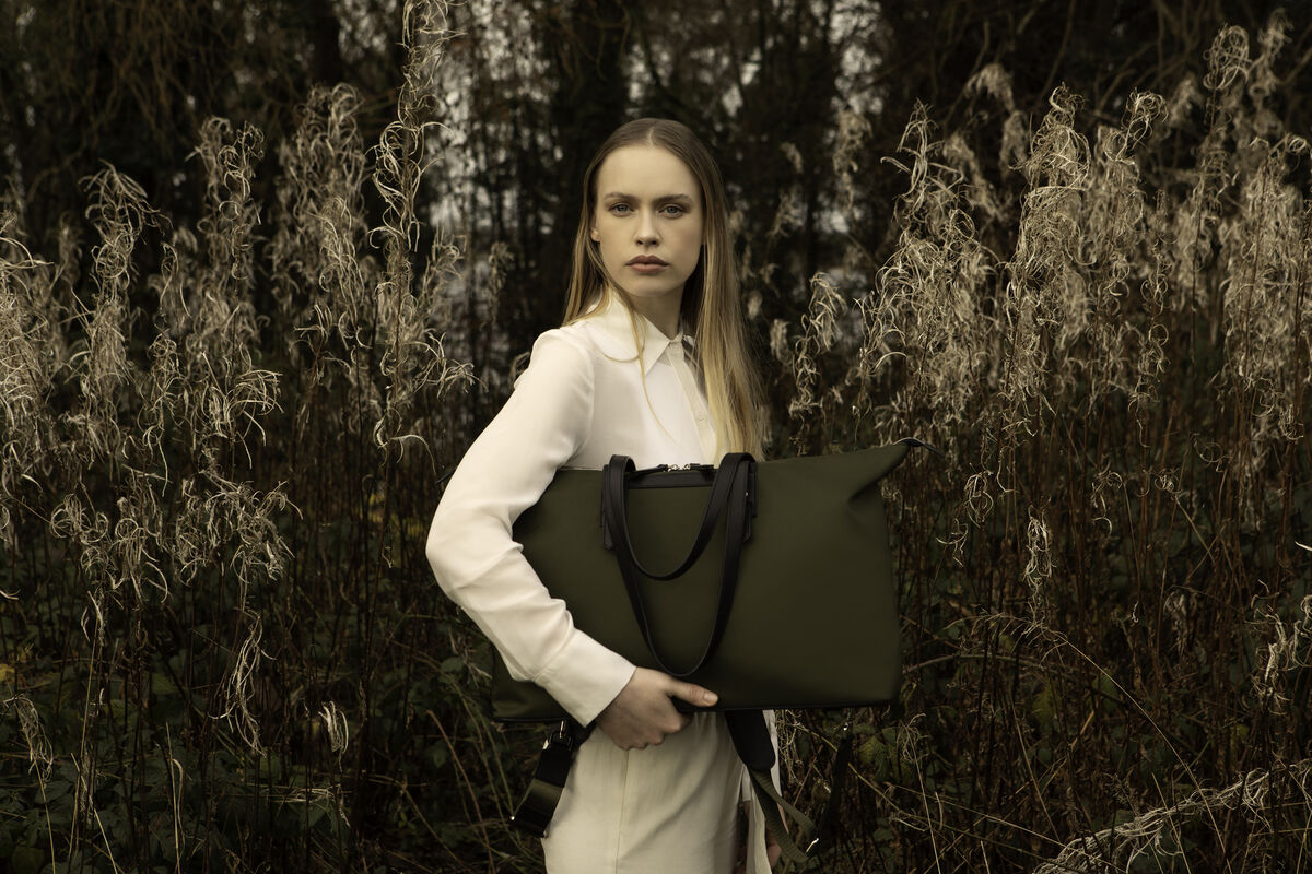 Econyl Gallery Tote-to-Backpack bag by Aoife Lifestyle. €395. aoifelifestyle.com