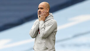 <p>Pep Guardiola’s Manchester City lost to Chelsea on Saturday night (Martin Rickett/PA)</p>