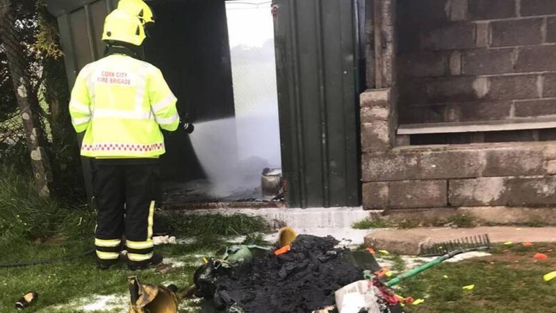 Cork soccer team fundraise for new gear after vandals burn out their equipment shed Cork soccer team fundraise for new gear after vandals burn out their equipment shed
