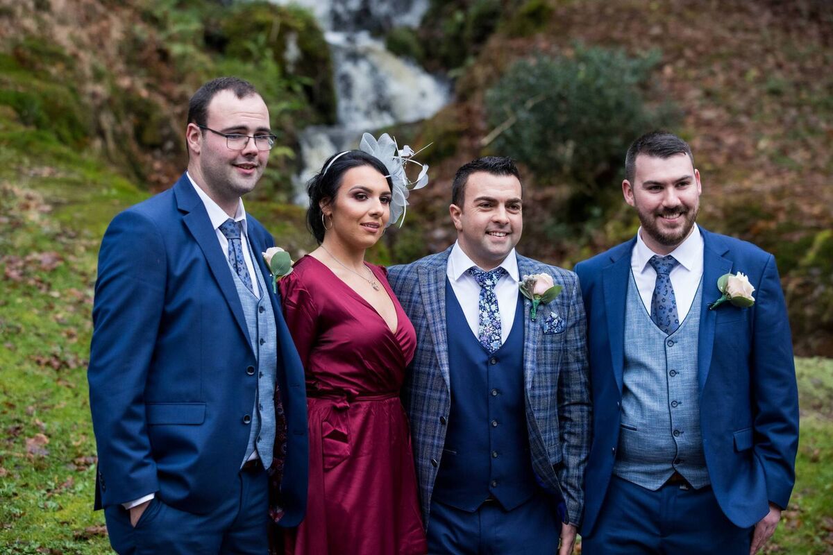 Kieran Harty with his sister Shauna Harty and brothers James and Conor Harty