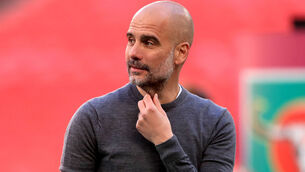<p>Manchester City manager Pep Guardiola. Photo: Adam Davy/PA</p>