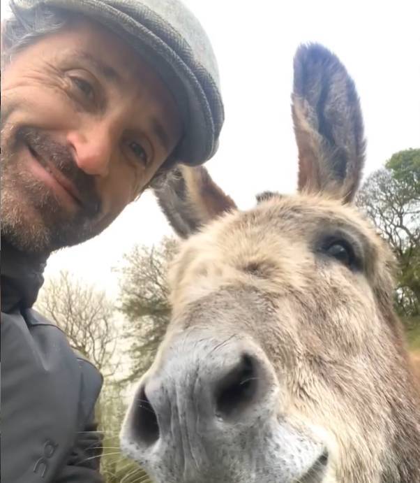 Patrick Dempsey makes a new friend in Wicklow