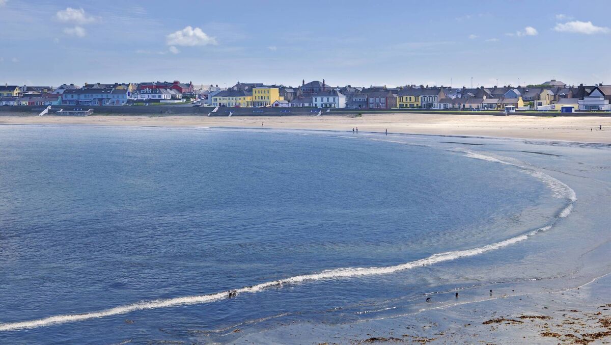 The idyllic beach and town of Kilkee in County Clare.