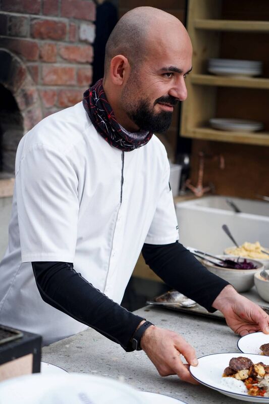 Ahmet at the BBQ Grill.
