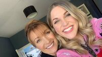 Amy Huberman and Jane Seymour bond on set as they unite to work on new drama
