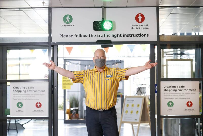 Ikea's market manager, Martyn Allan, preparing the store ahead of its reopening on May 17. Picture: Conor McCabe Photography Ikea's market manager, Martyn Allan, preparing the store ahead of its reopening on May 17. Picture: Conor McCabe Photography