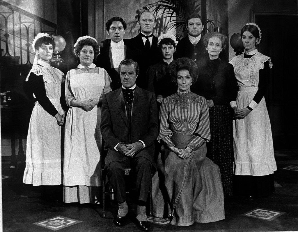 The cast of Upstairs, Downstairs. 