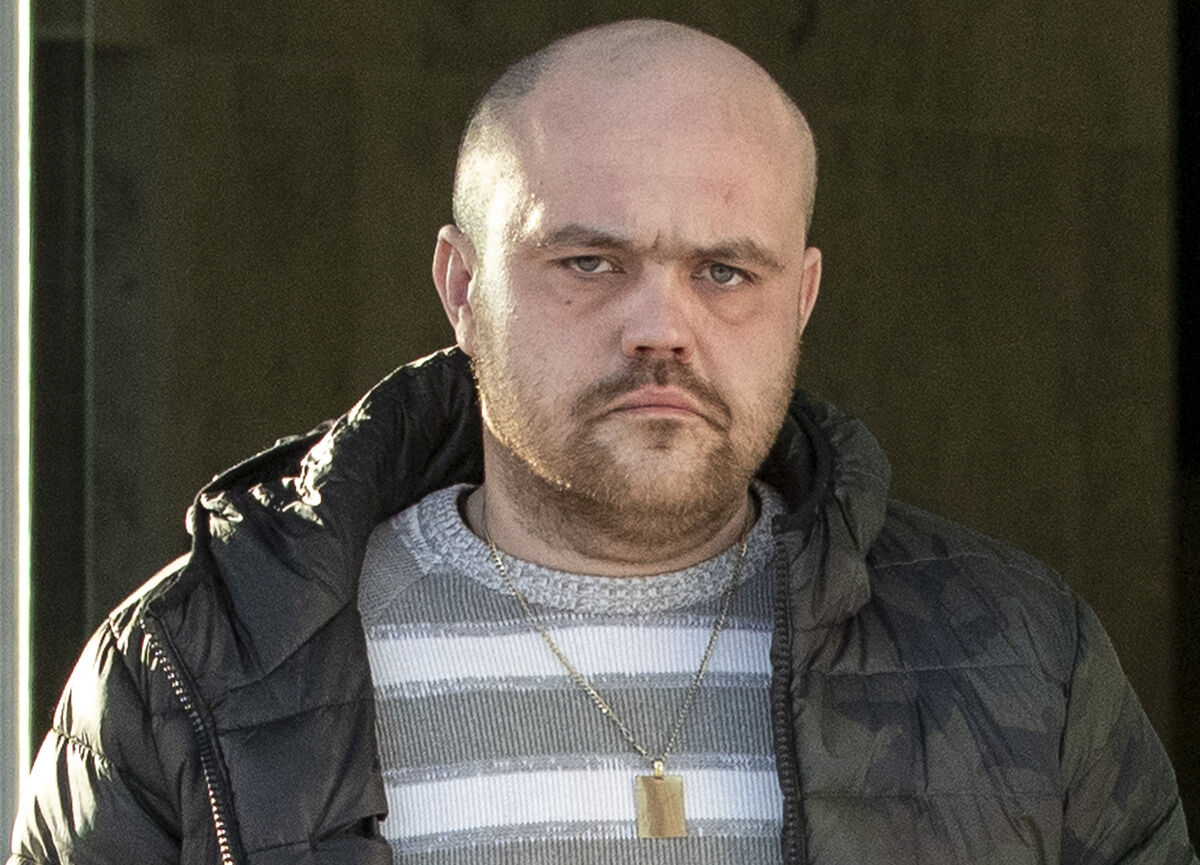 Piotr Krawacki, leaving court  after giving evidence in the trial of Rafal Karaczyn.