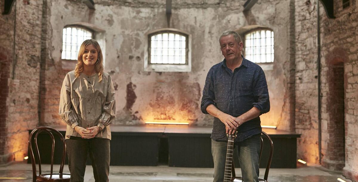 Cork Folk Festival —Doireann Ní Ghlacain &amp; Luka Bloom at Cork City Gaol Photo: Bríd O'Donovan