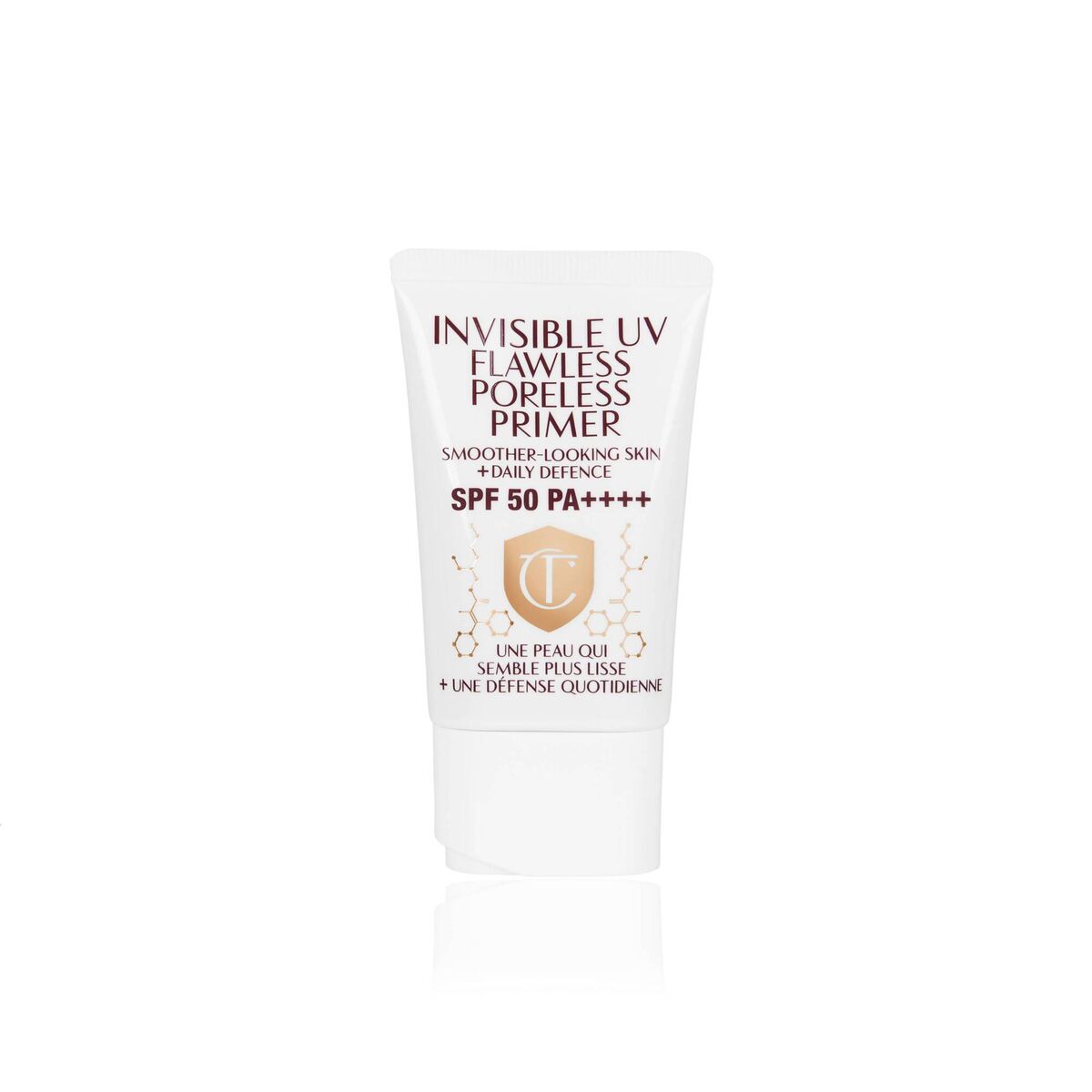 Charlotte Tilbury Invisible UV Flawless Poreless Primer SPF 50, €49 at charlottetilbury.com from June 24